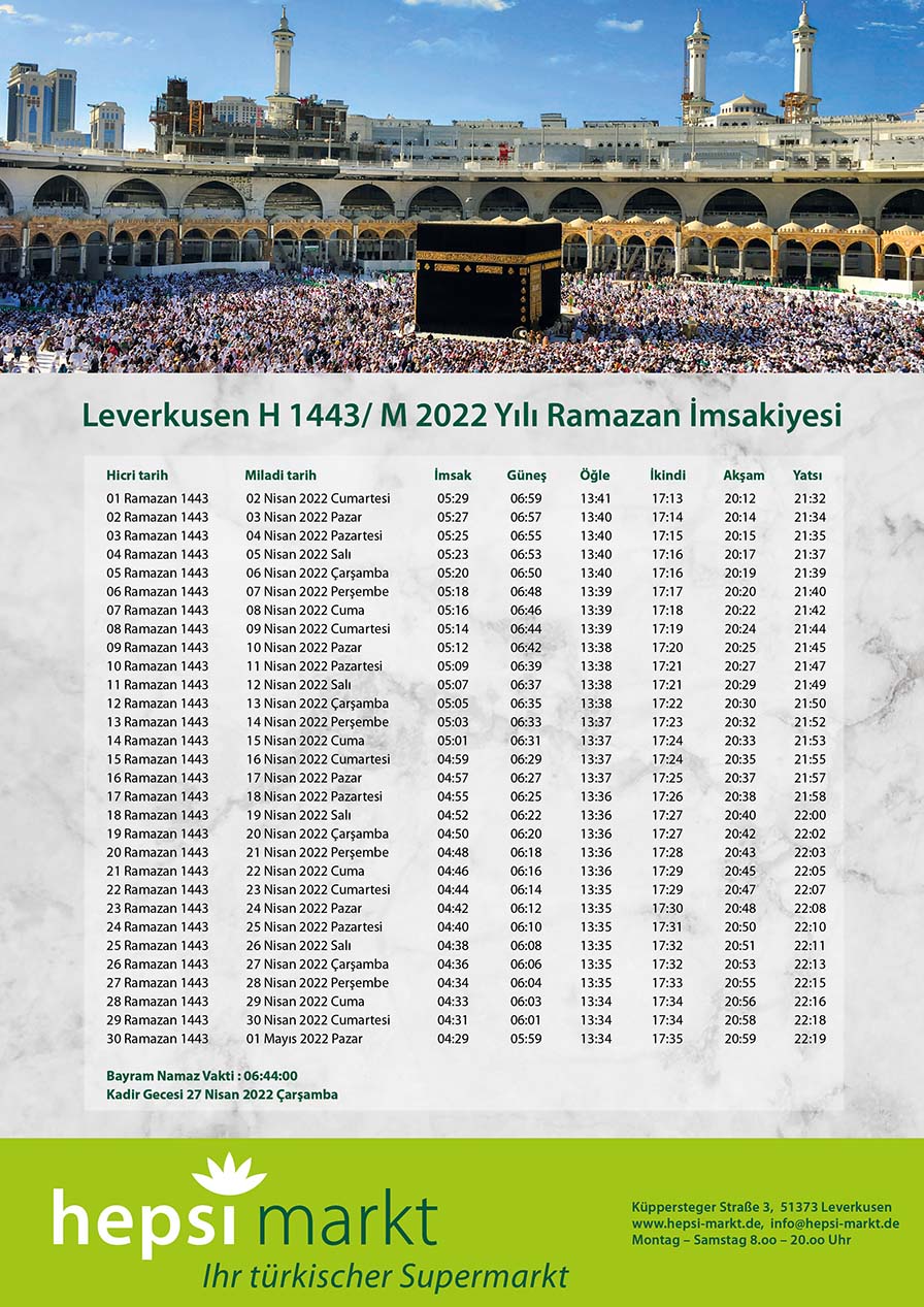 Flyer Ramadan 2022 - Hepsi Markt