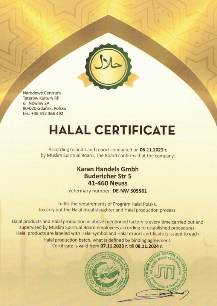 Hepsi Halal Zertifikat 2
