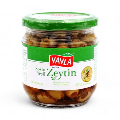 Yayla Soslu Yesil Zeytin 250g