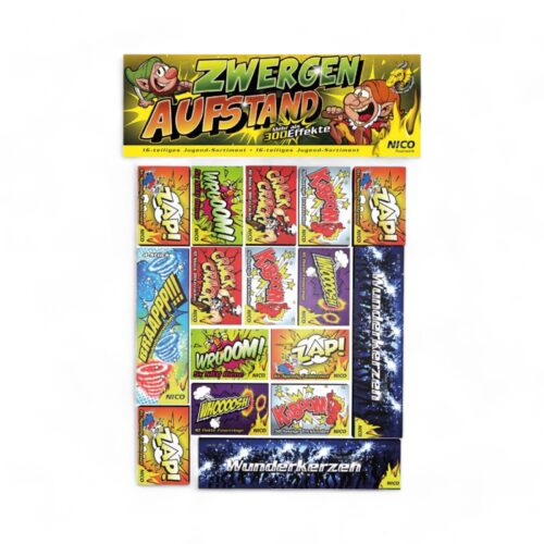 Feuerwerk Zwergenaufstand 16 Schachteln sortiert