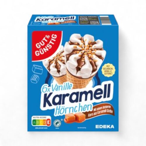 G&G Eis Vanille Karamell Hörnchen