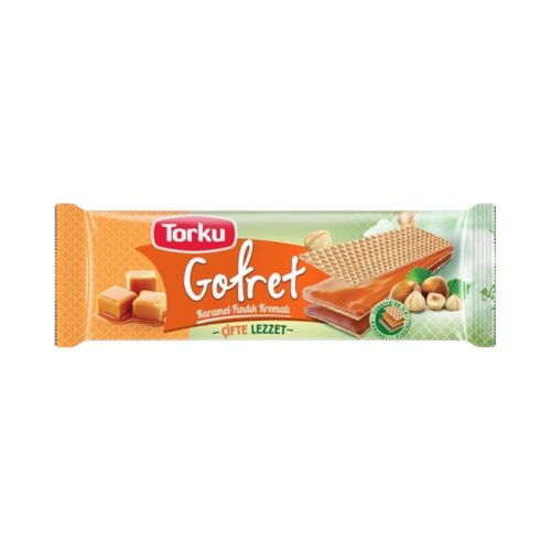 TORKU Cifte Lezzet Gofret Karamel & Findik