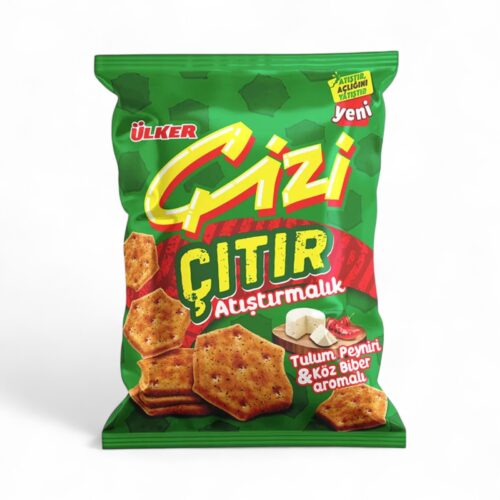 Ülker Cizi Cheese & rosted Pepper Crackers 120gr