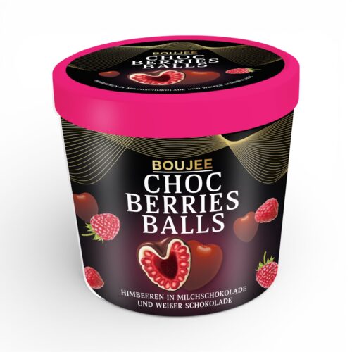 Boujee Himbeeren in Milchschokolade 140g