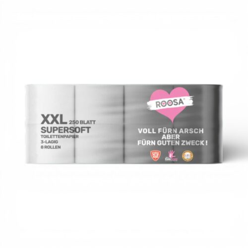 Toilettenpapier Roosa XXL Supersoft weiss 3-lagig