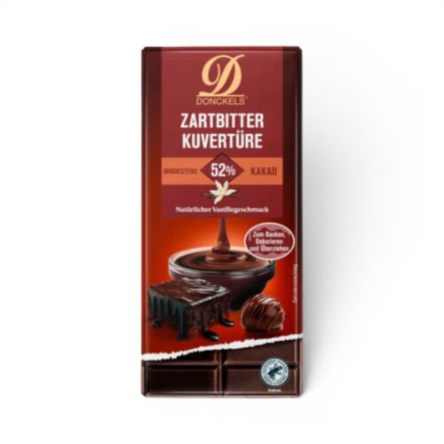 Donckels Kuvertüre Zartbitter 52% 200g