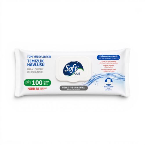 Soft plus Beyaz Sabun Kokulu 100 Pcs