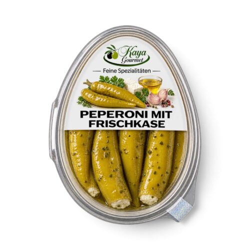 Peperoni mit Fischkäse